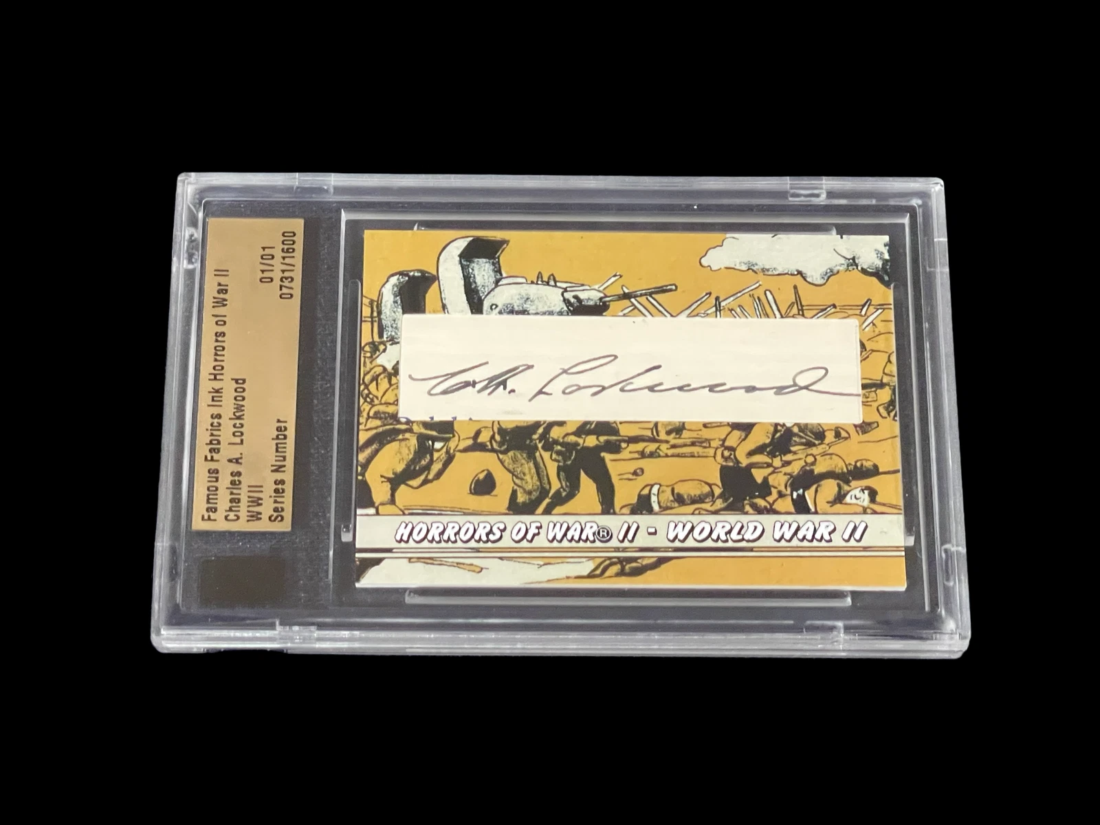 Admiral Charles Lockwood Submarin 2013 Horrors Of War WWII Signed Autograph #1/1
