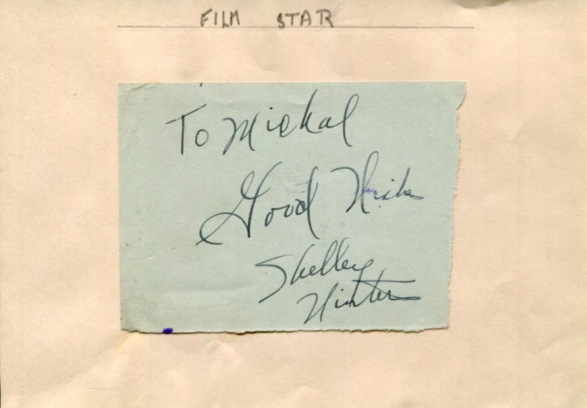 Shelley Winters Lolita Night Of The Hunters Poseidon Adventure Signed Autograph
