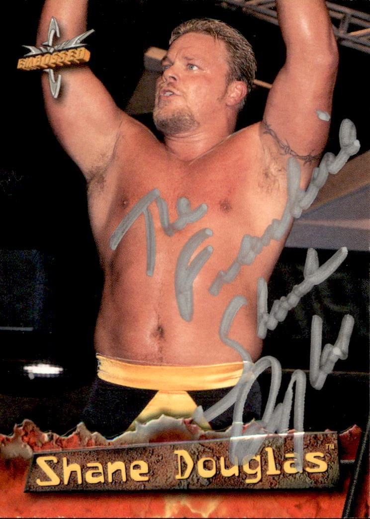 Shane Douglas Signed 1999 Topps WCW NWO Embossed Card #21 WWE WWF
