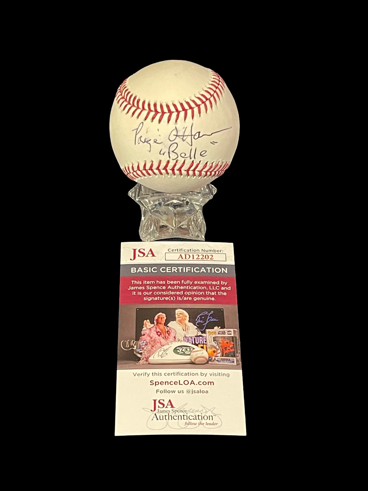 Paige O'Hara Belle Beauty And The Beast Disney Signed Autograph Baseball JSA
