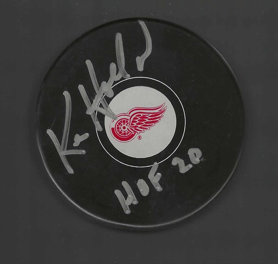 Ken Holland Signed & Inscribed HOF 2020 Detroit Red Wings Puck
