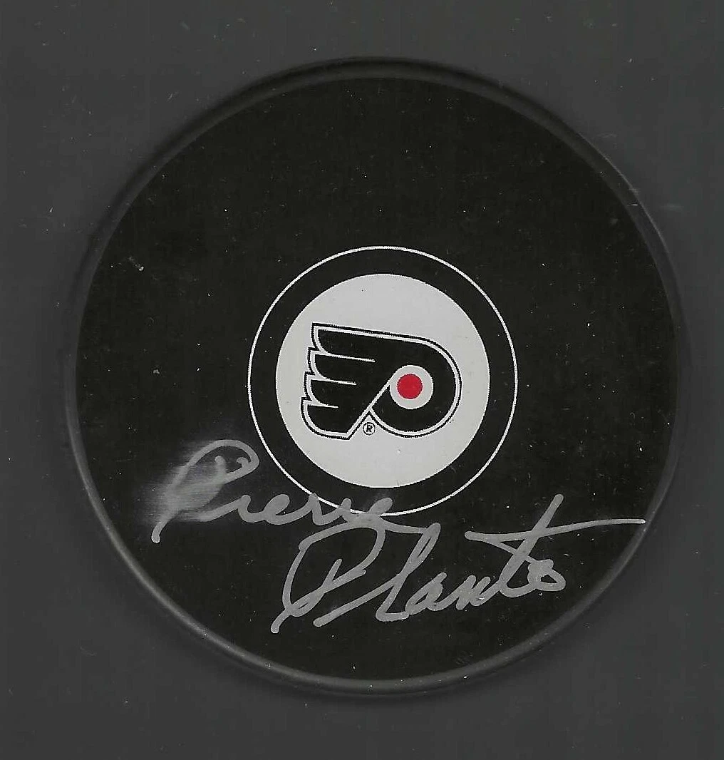 Pierre Plante Signed Philadelphia Flyers Puck
