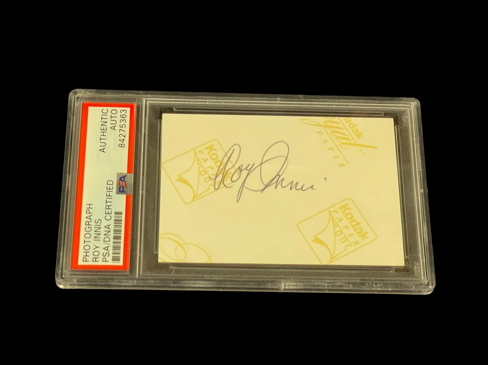 Roy Innis Civil Rights Congress of Racial Equality CORE Signed Autograph PSA DNA
