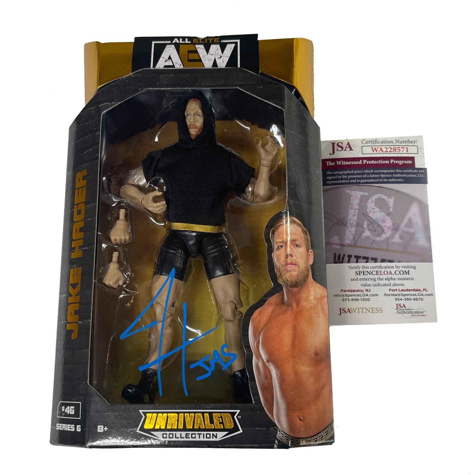Jake Hager Signed & Inscribed 