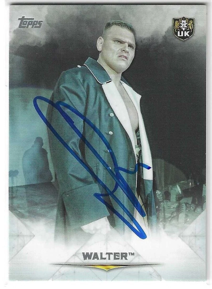 WALTER Signed 2020 Topps Undisputed WWE NXT UK Card #75 GUNTHER

