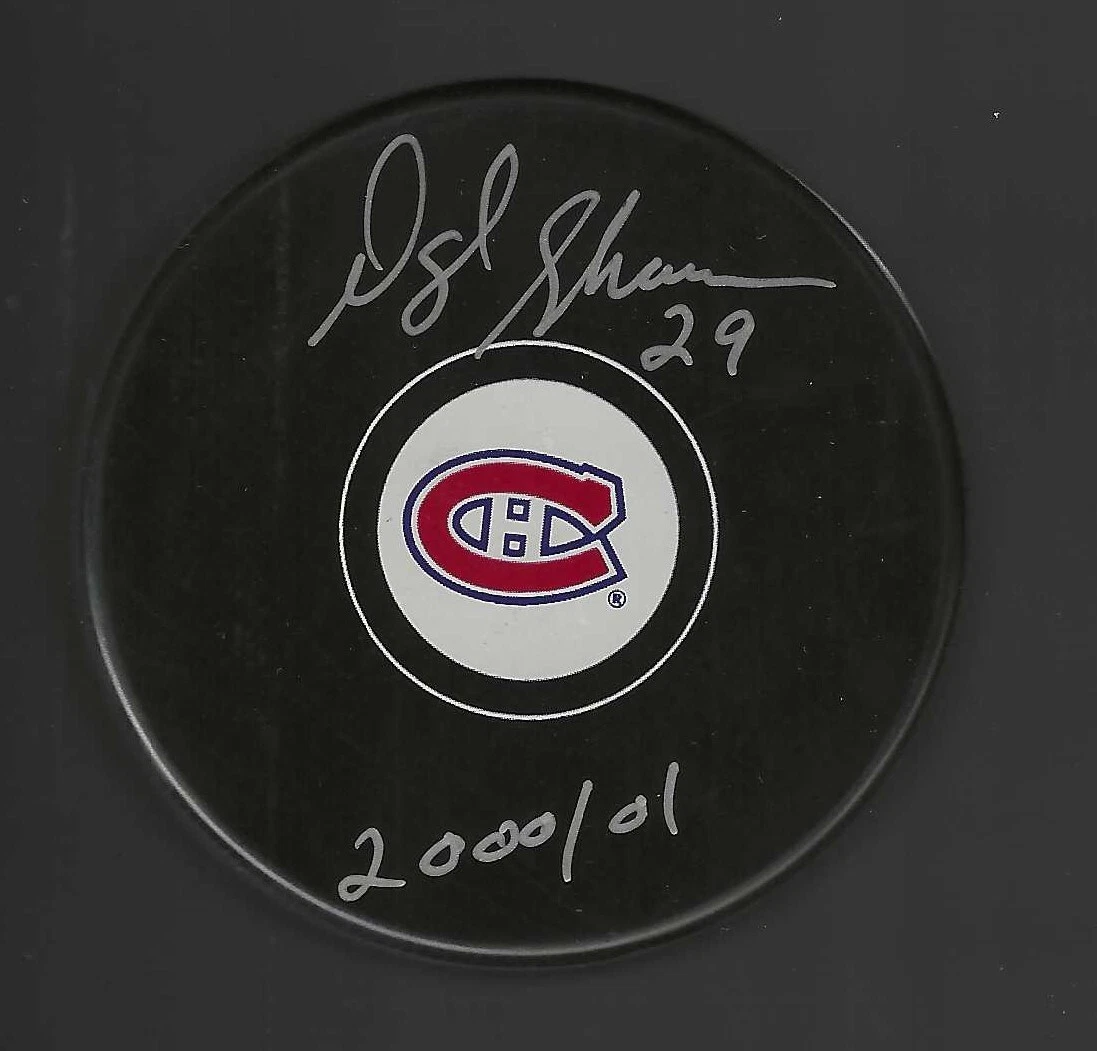 Darryl Shannon Signed & Inscribed Montreal Canadiens Puck
