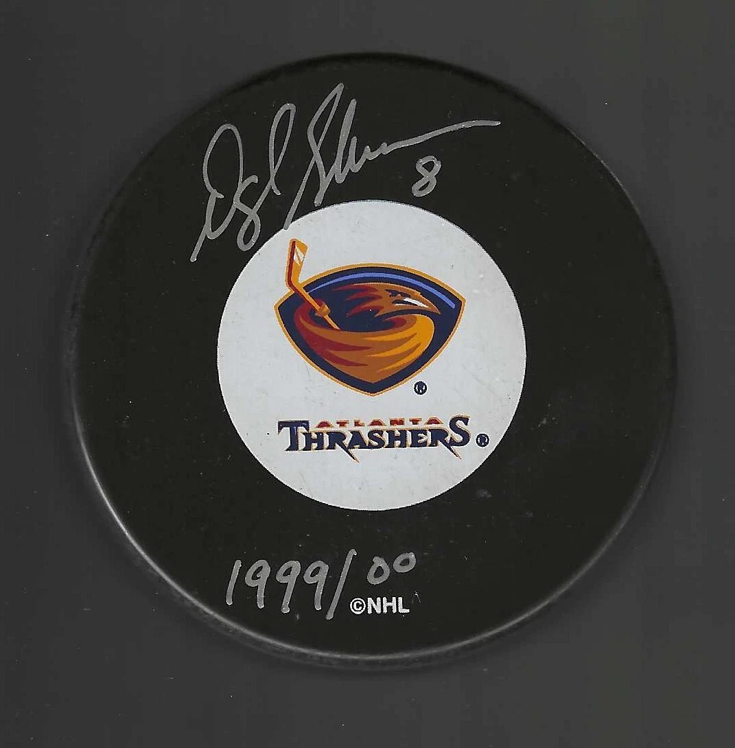 Darryl Shannon Signed & Inscribed Atlanta Thrashers Puck
