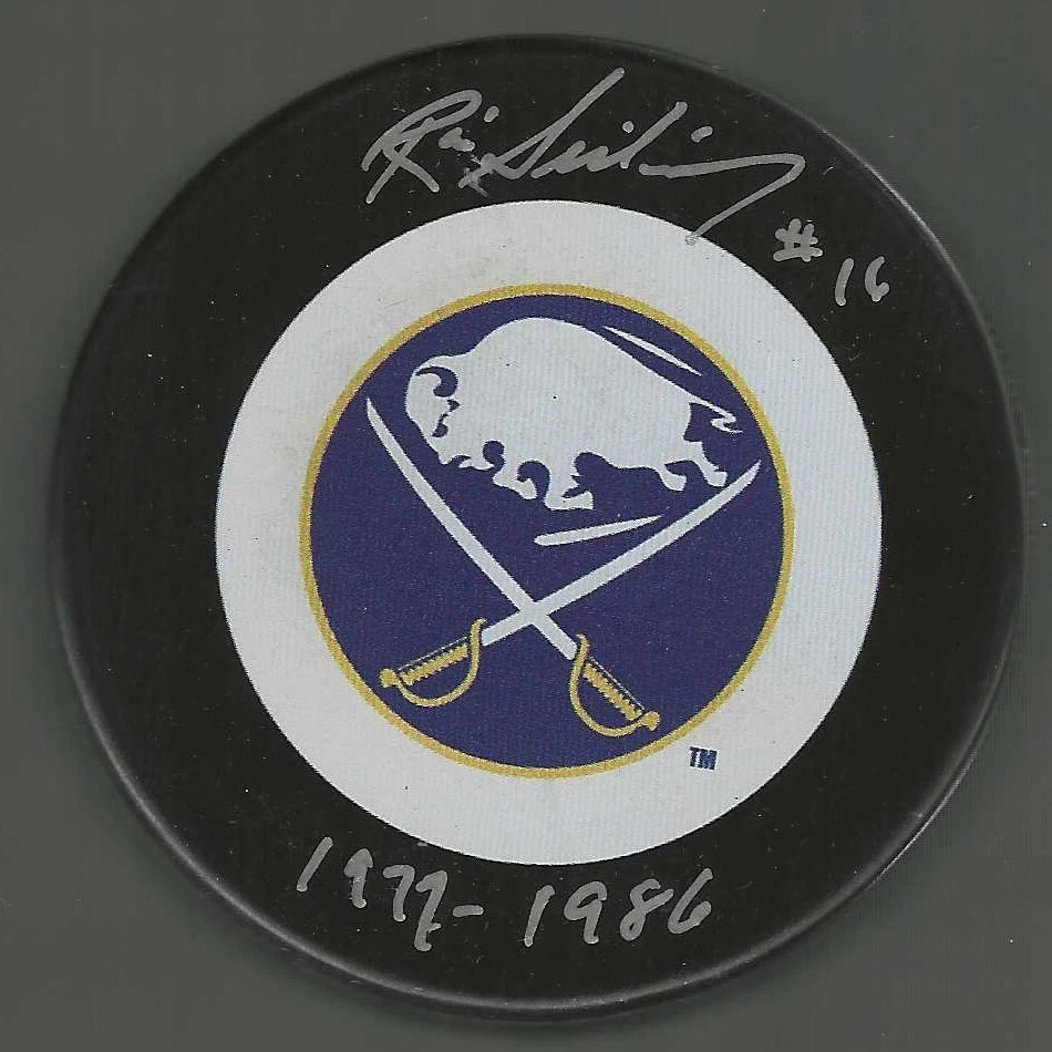 Rick Seiling Signed & Inscribed Buffalo Sabres Puck
