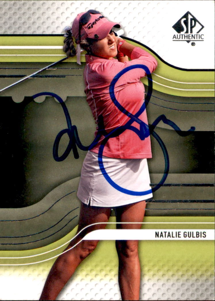 Natalie Gulbis Signed 2012 UD SP Authentic Golf Card #13 LPGA
