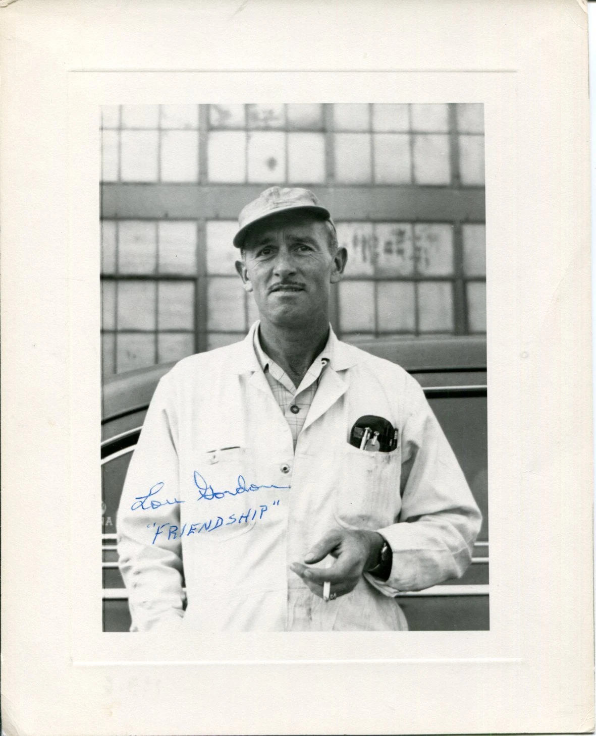 Lou Louis Gordon Amelia Earhart Mechanic Friendship Signed Autograph Photo JSA
