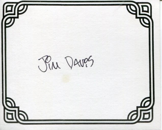 Jim Davis Garfield Author Comic Strip Cartoonist Signed Autograph Bookplate
