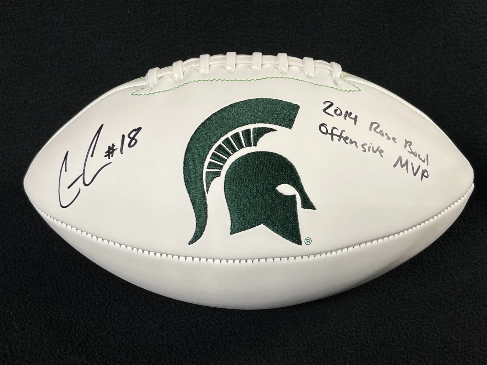 Connor Cook Signed Inscribed Rose Bowl MVP Michigan State Spartans Football JSA
