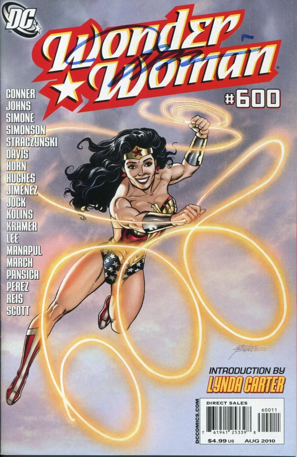 Jim Lee X-Men Batman Artist Signed Autograph Wonder Woman #600 DC Comic JSA COA
