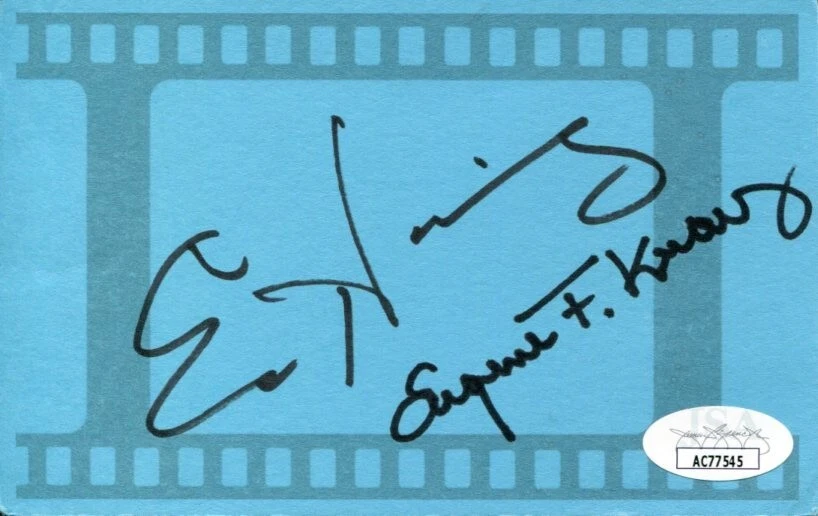 Eugene Gene Kranz And Ed Harris Apollo 13 Flight Director Signed Autograph JSA
