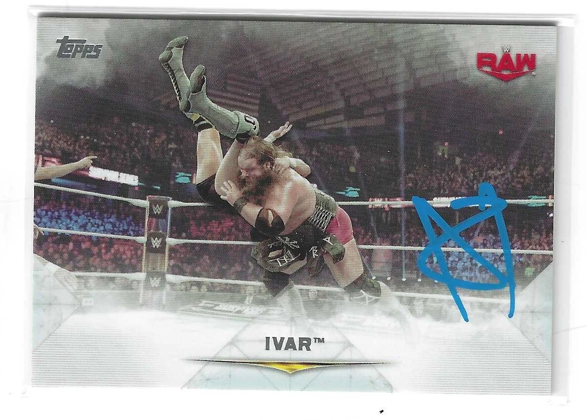 Ivar Signed 2020 Topps Undisputed WWE Raw Card #13
