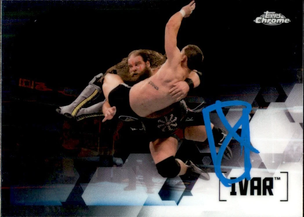Ivar Signed 2020 Topps WWE Chrome Card #29
