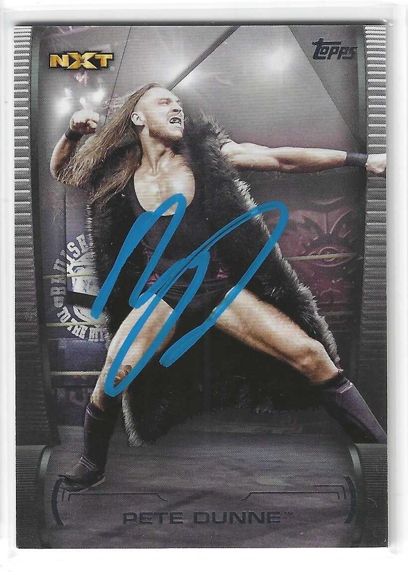 Pete Dunne Signed 2021 Topps WWE Undisputed NXT Card #63
