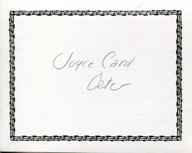 Joyce Carol Oates Blonde Marilyn Monroe Author Rare Signed Autograph Bookplate
