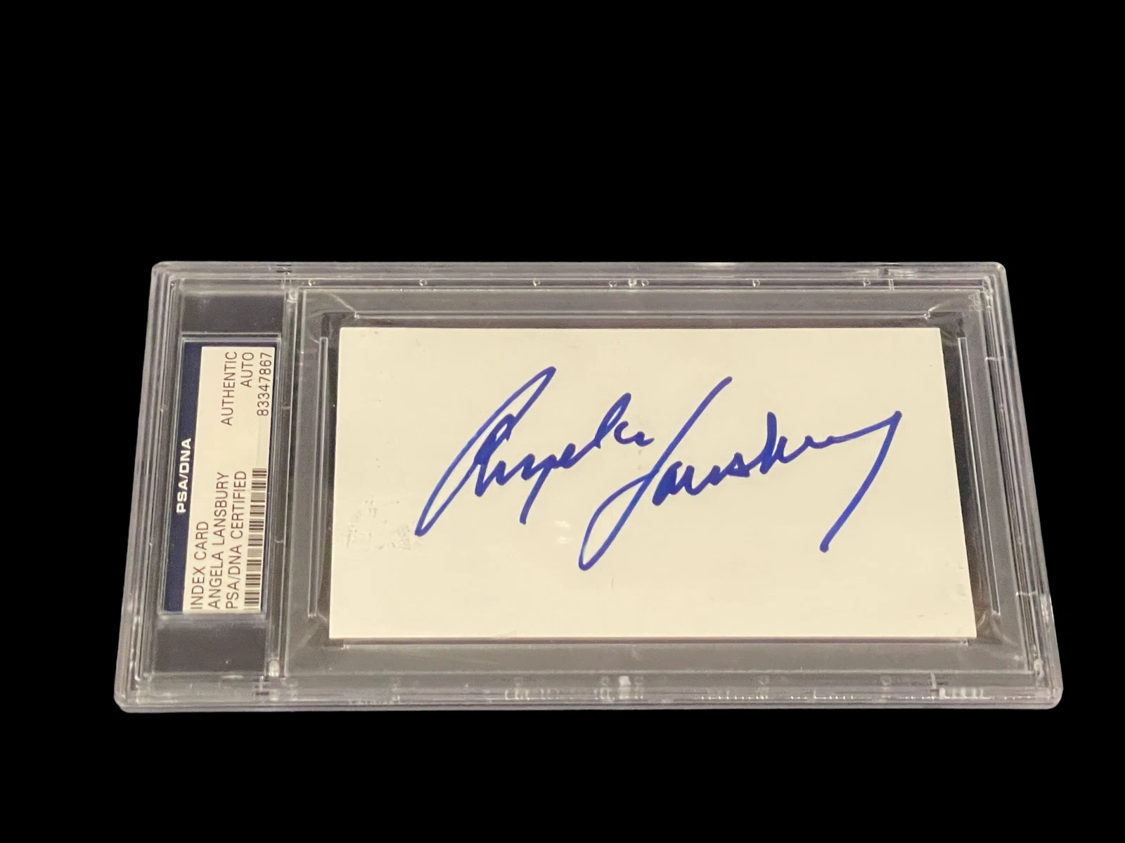 Angela Lansbury Sweeney Todd Beauty and the Beast Signed Autograph PSA DNA Slab
