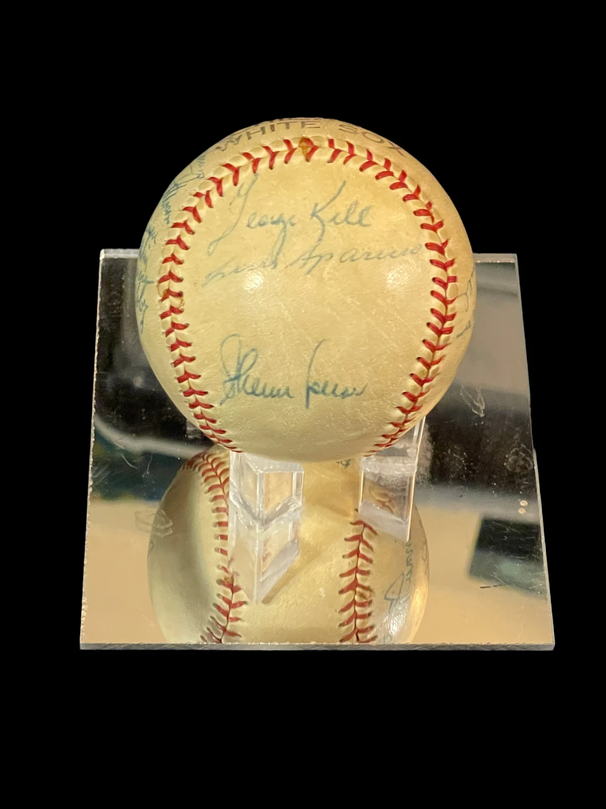 Larry Doby George Kell Luis Aparicio Minos Chicago White Sox Signed Baseball JSA
