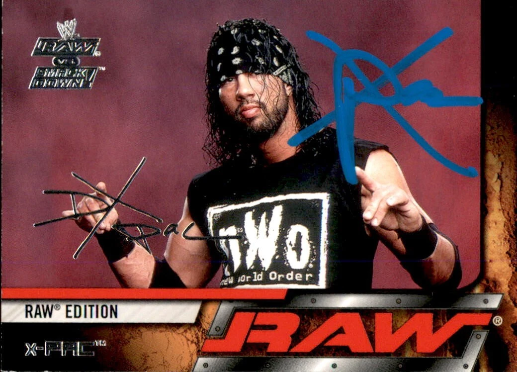 X-PAC SIGNED 2002 FLEER WWE NWO CARD #6 COLLECTIBLE MEMORABILIA