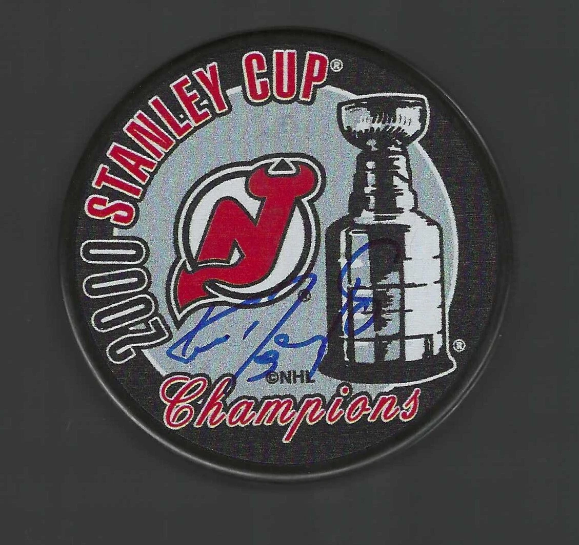 Ken Daneyko Signed New Jersey Devils 2000 Stanley Cup Champions Puck
