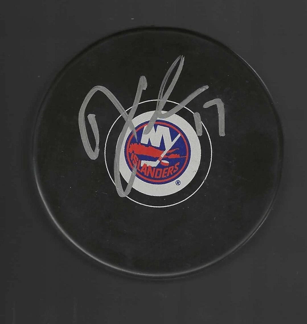 Darby Hendrickson Signed New York Islanders Puck
