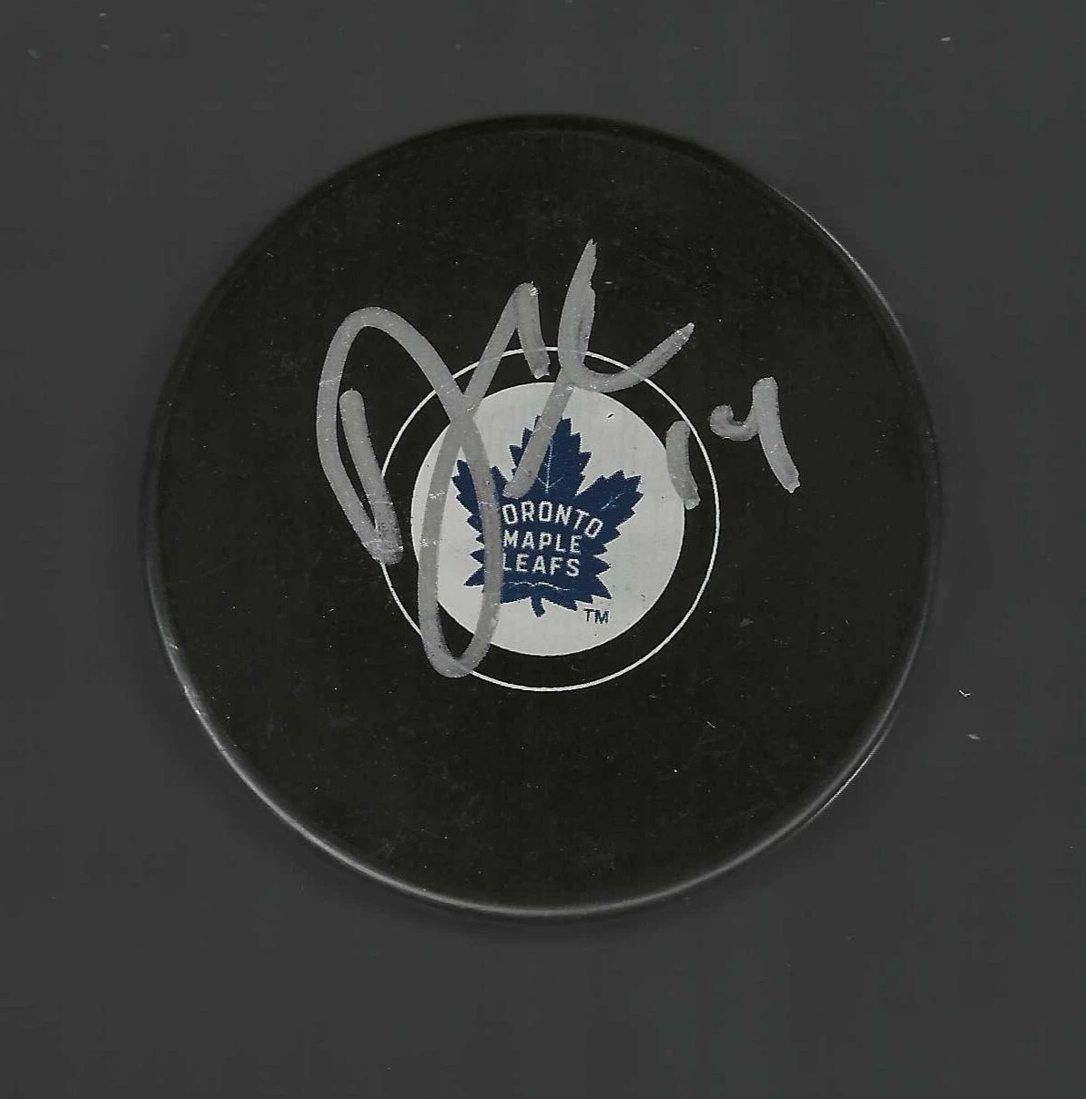 Darby Hendrickson Signed Toronto Maple Leafs Puck
