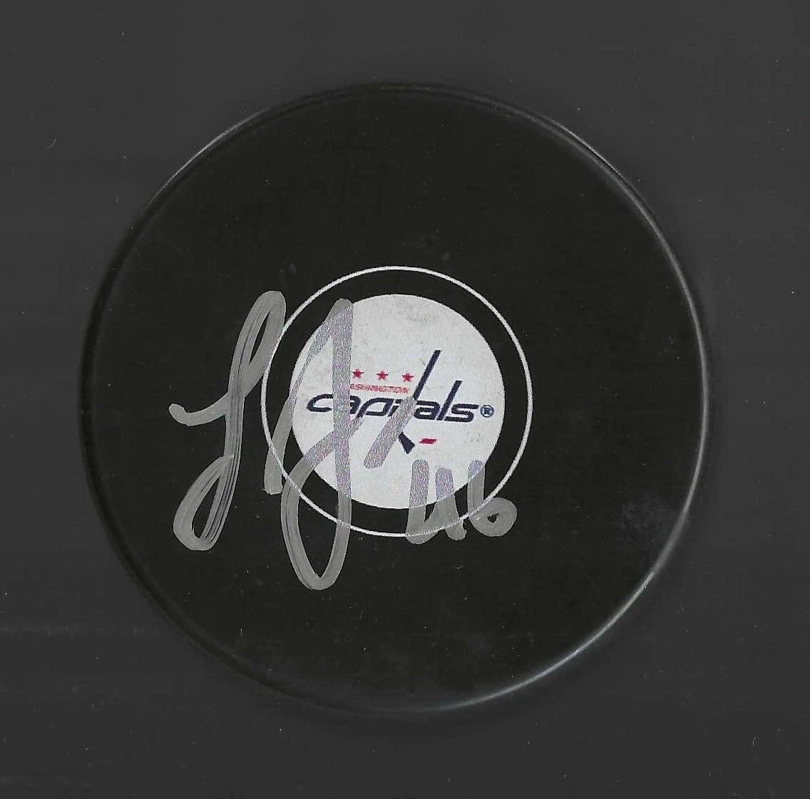 Lucas Johansen Signed Washington Capitals Puck
