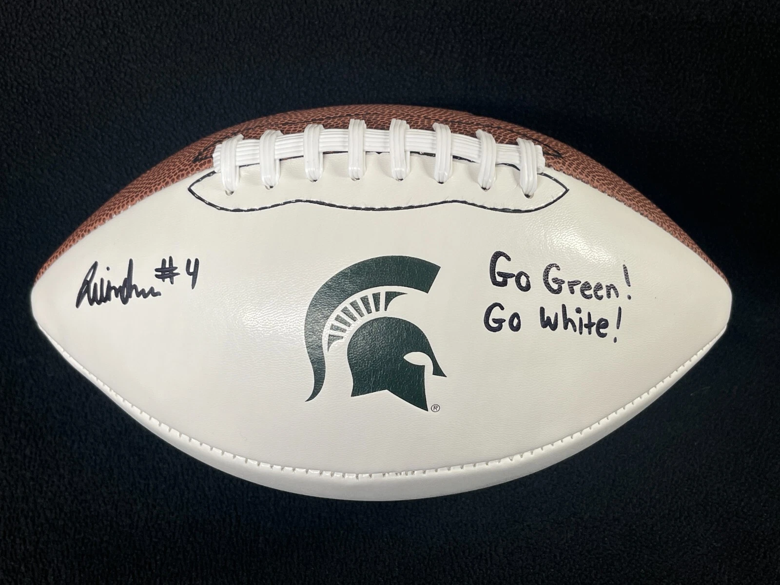 Jacoby Windmon Signed & Dual Inscribed Michigan State Spartans Football JSA COA
