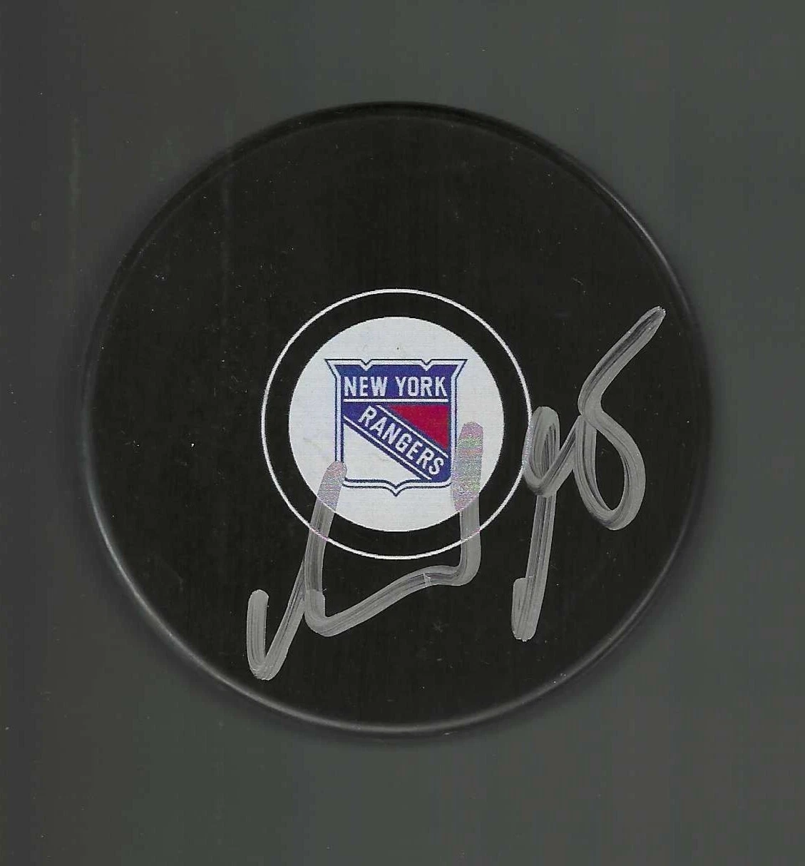 Gerard Gallant Signed New York Rangers Puck
