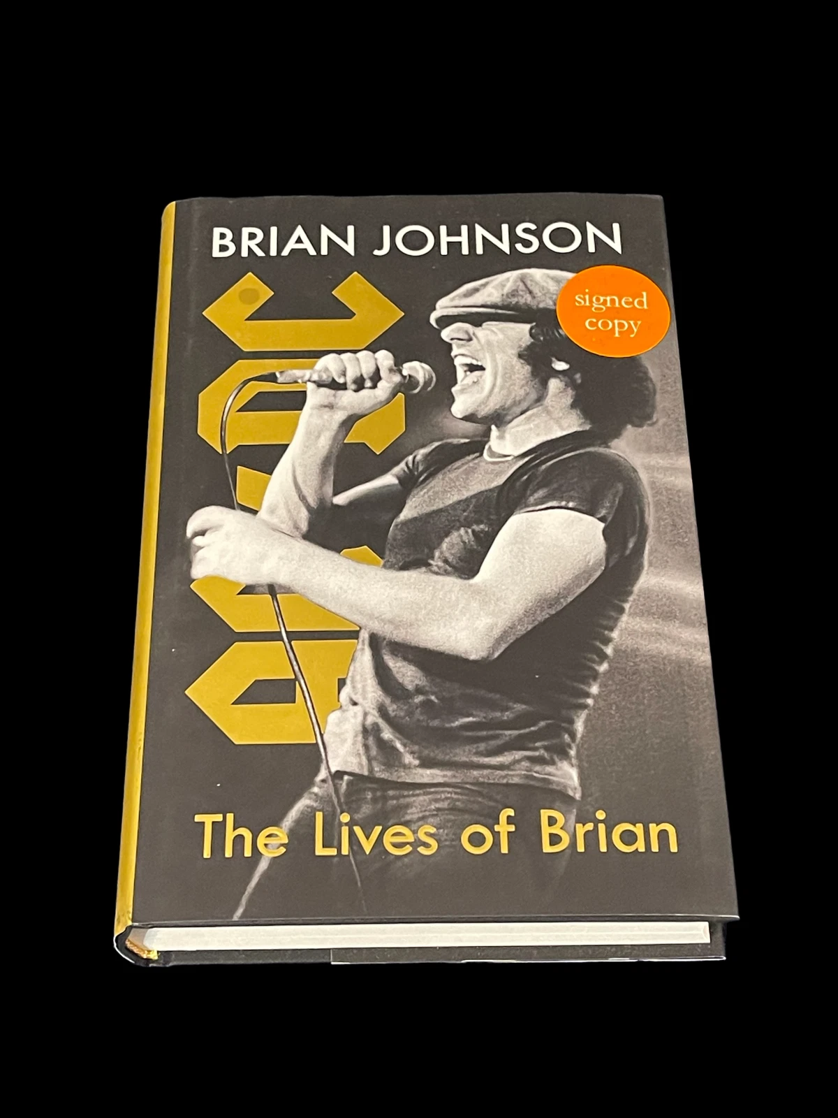 Brian Johnson AC/DC Singer Songwriter Signed Autograph Book JSA COA
