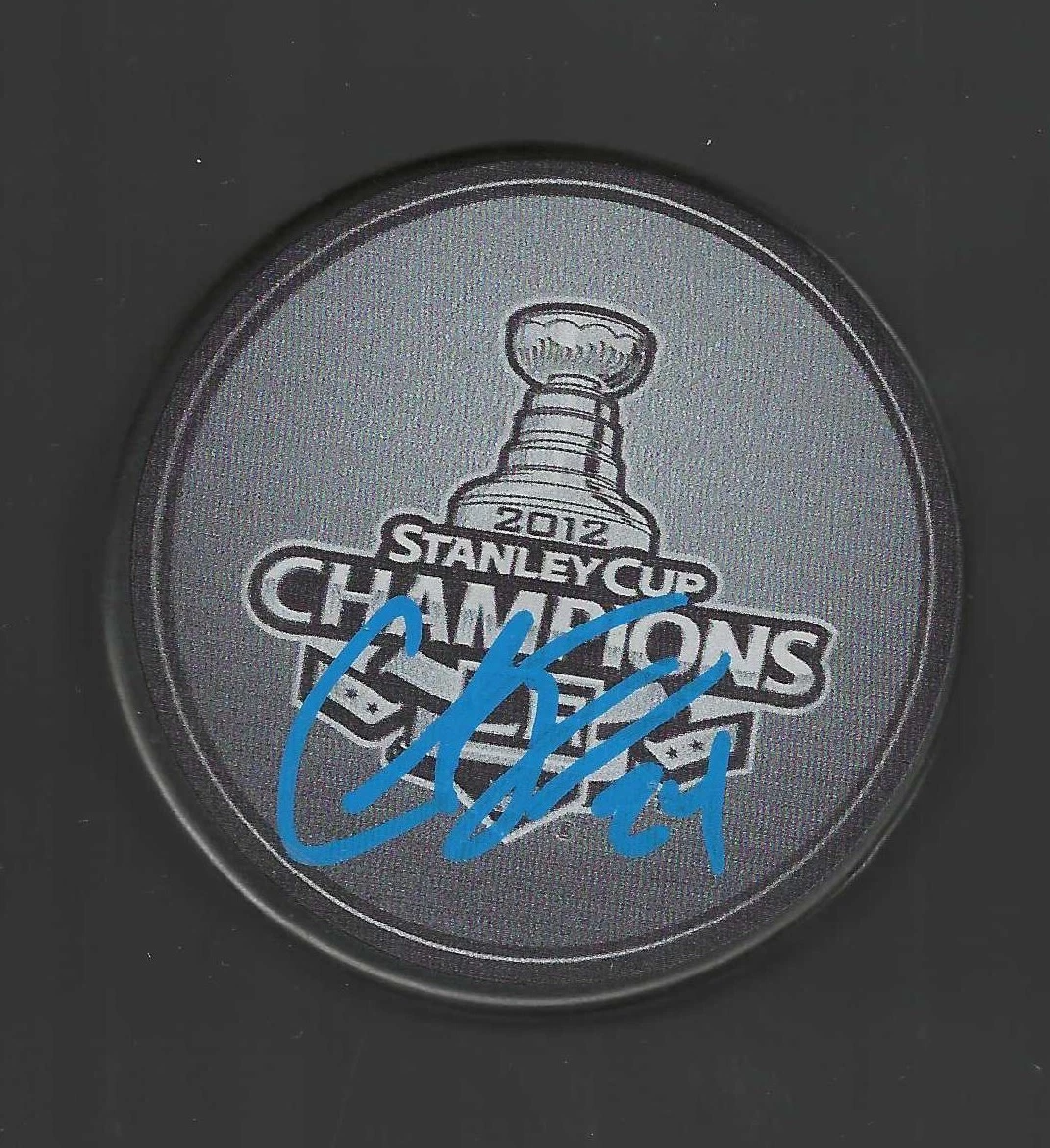 Colin Fraser Signed Los Angeles Kings 2012 Stanley Cup Champions Puck LA

