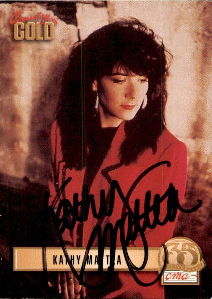Kathy Mattea Signed 1993 Sterling Country Gold Card #76
