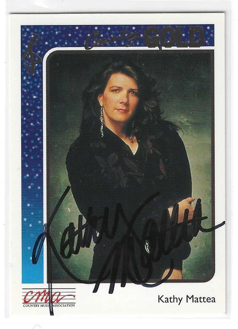 Kathy Mattea Signed 1992 Sterling Country Gold Card #27 Gold
