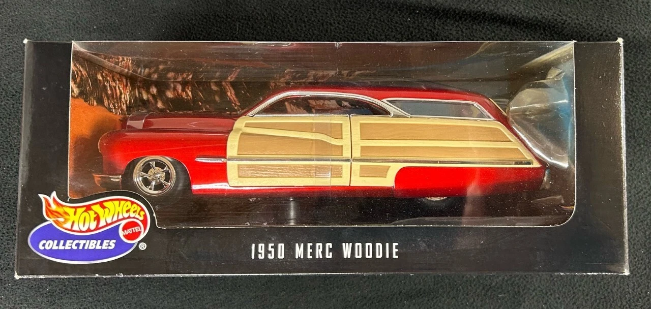 Hot Wheels Collectibles 1/18 Scale Diecast 1950 Merc Woody NIB
