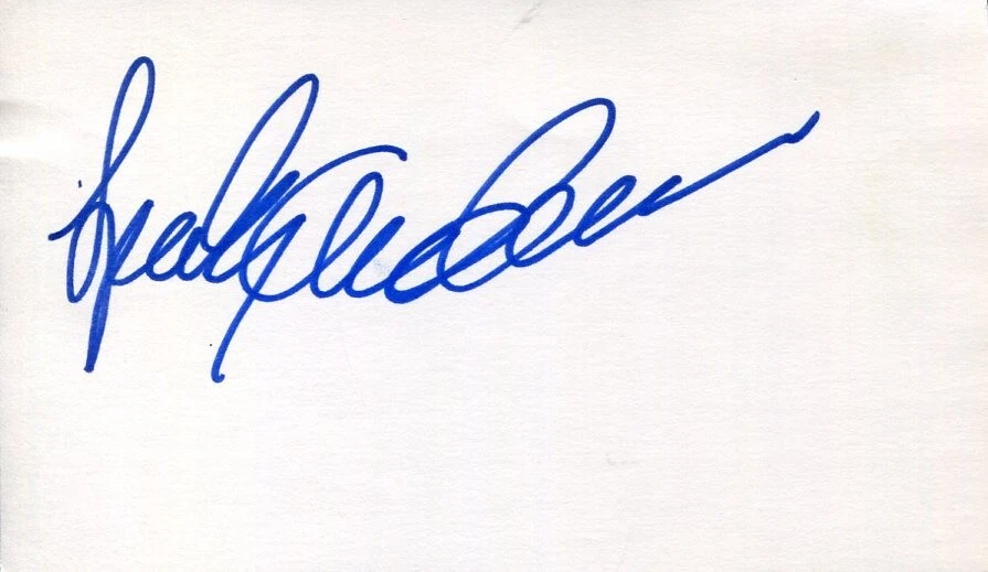 Sparky Anderson Detroit Tigers Cincinnati Reds Phi Phillies HOF Signed Autograph

