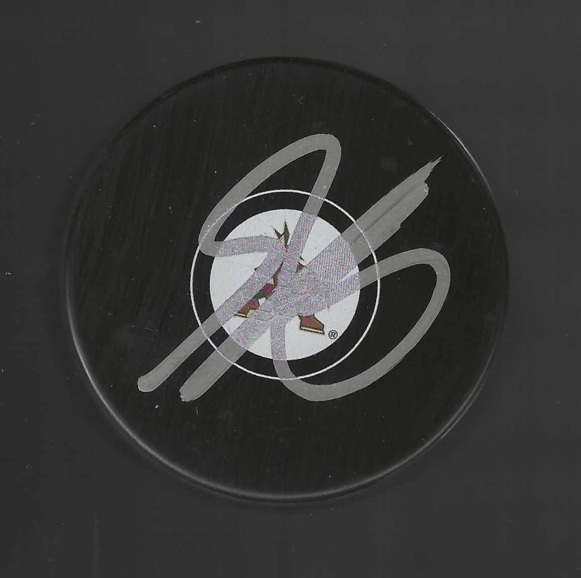 Shayne Gostisbehere Signed Arizona Coyotes Kachina Logo Puck Phoenix
