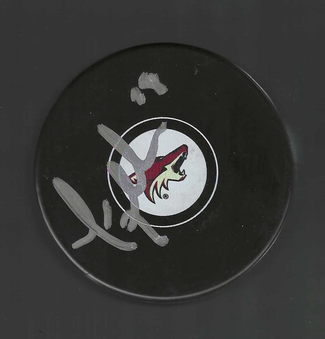 Tyson Nash Signed Arizona Coyotes Puck Phoenix
