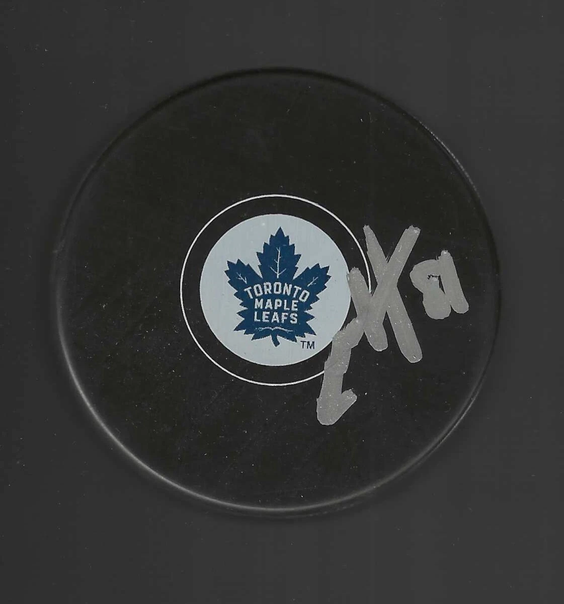 Mac Hollowell Signed Toronto Maple Leafs Puck
