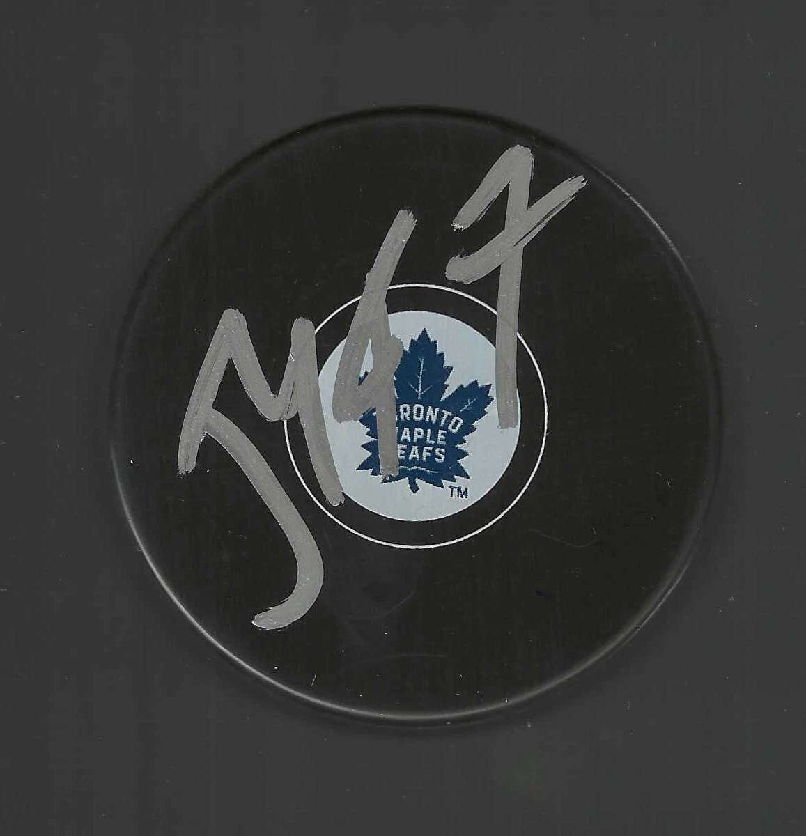 Pierre Engvall Signed Toronto Maple Leafs Puck
