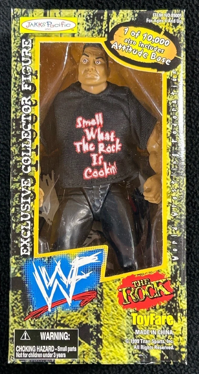 1999 Wizard ToyFare The Rock WWF Exclusive Action Figure Jakks Pacific WWE
