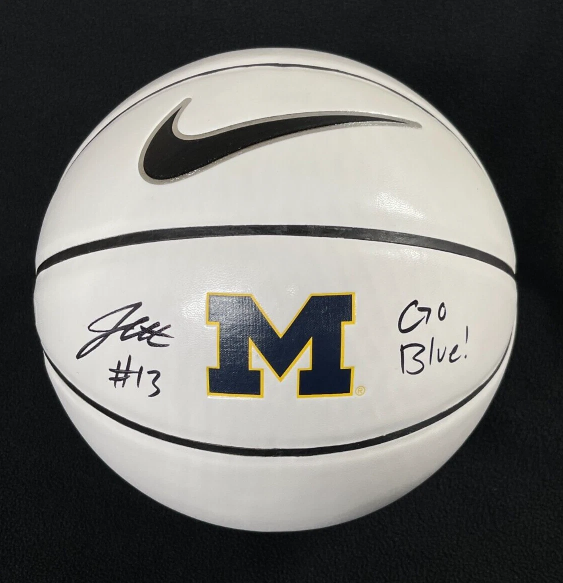 Jett Howard Signed & Double Inscribed Michigan Wolverines Basketball JSA COA
