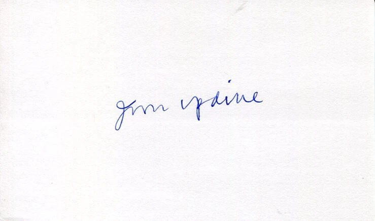 John Updike Pulitzer Prize Winner Witches of Eastwick Author Signed Autograph
