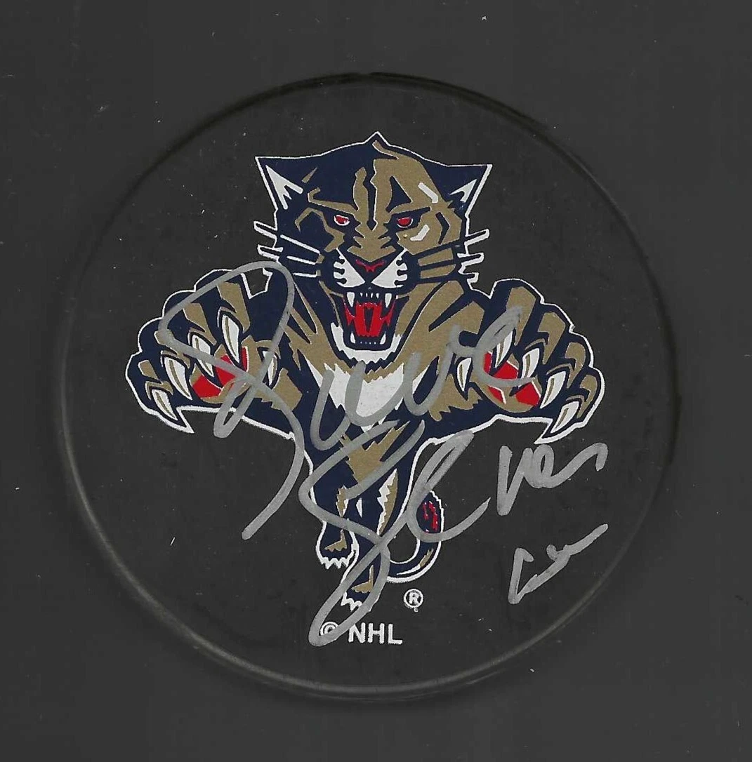 Dave Gagner Signed Florida Panthers Ravens Athletic Puck
