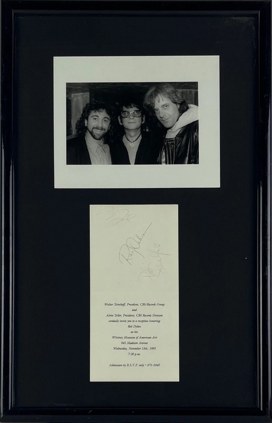 Billy Joel Roy Orbison Patti Scialfa Signed Autograph Bob Dylan Invi BAS Beckett
