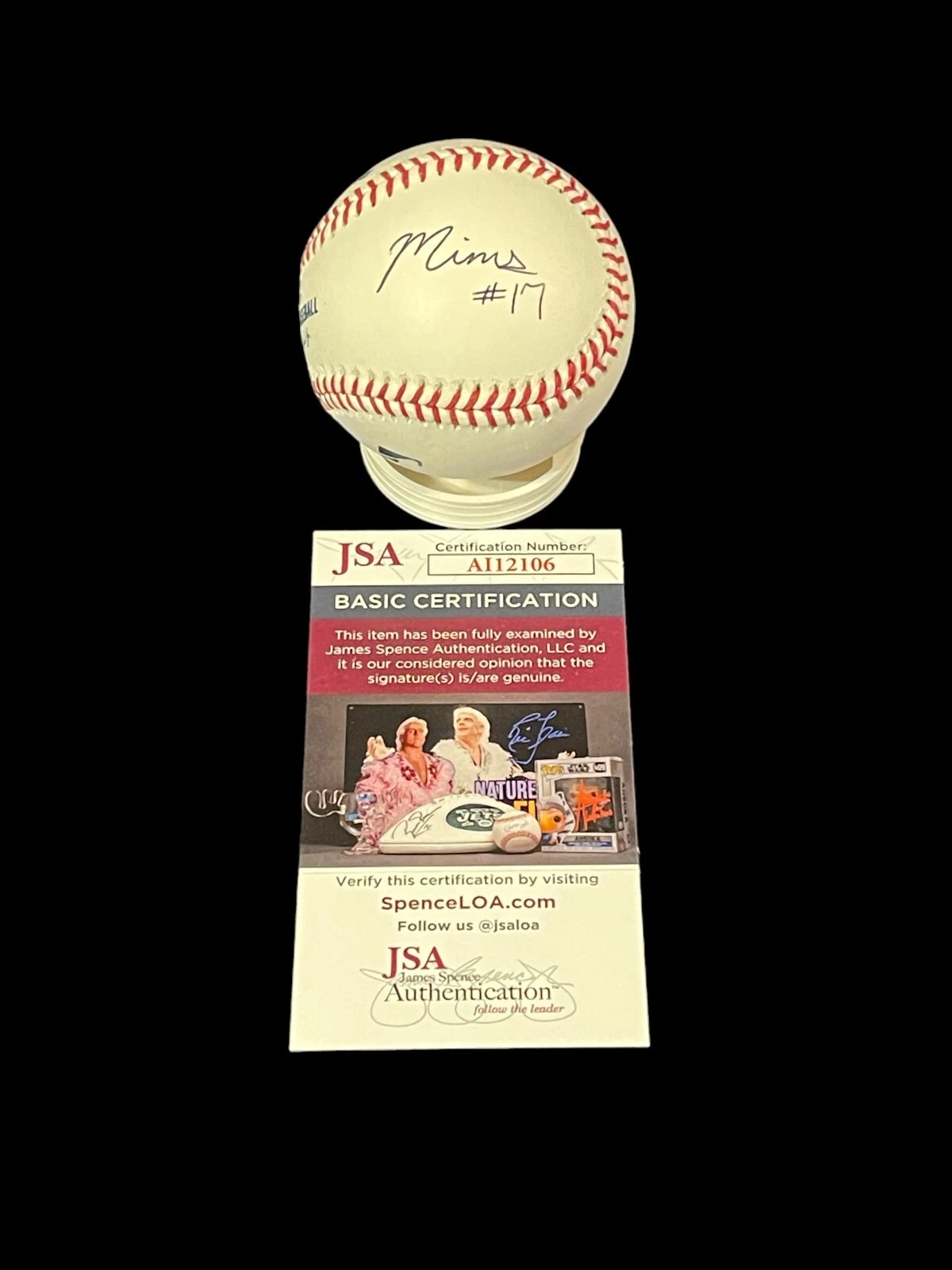 Marvin Mims Jr Oklahoma Sooners OU Football WR Signed Autograph Baseball JSA
