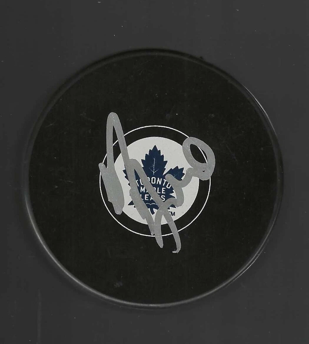 Rob Zettler Signed Toronto Maple Leafs Puck
