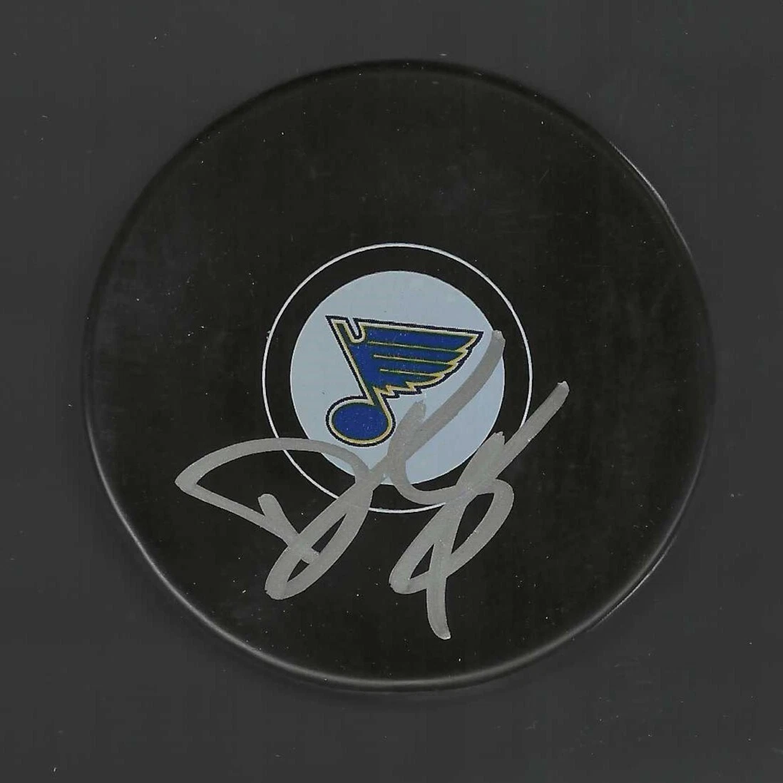 Derek King Signed St Louis Blues Puck
