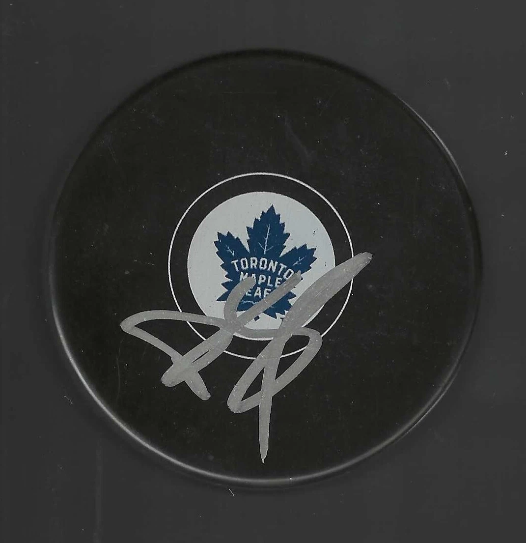 Derek King Signed Toronto Maple Leafs Puck
